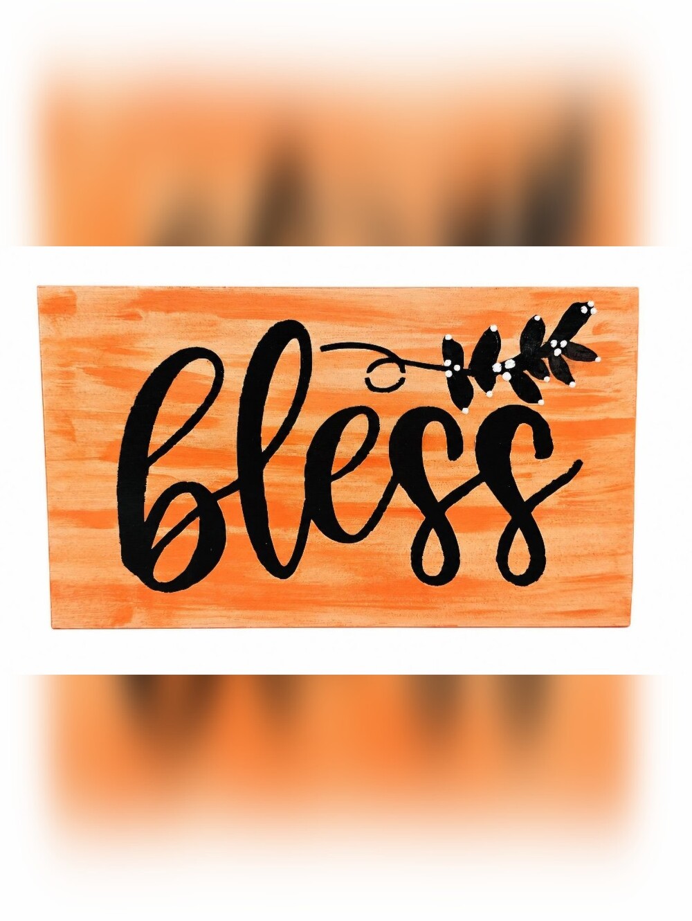 Bless Wood Sign - Picture 2 of 3